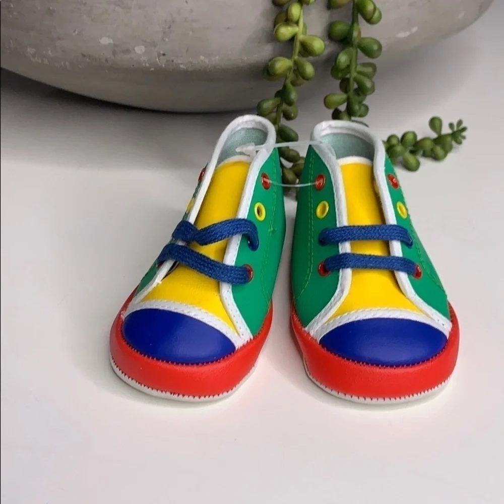 New Gold Bug Color Block Infant 1 lace up sneaker multicolor shoes